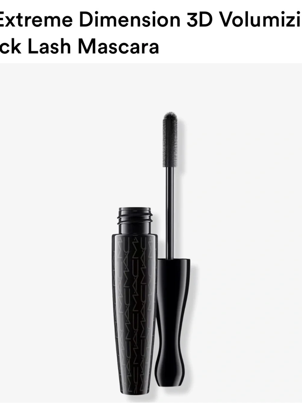 MAC Cosmetics In Extreme Dimension 3D Lash Mascara — Black